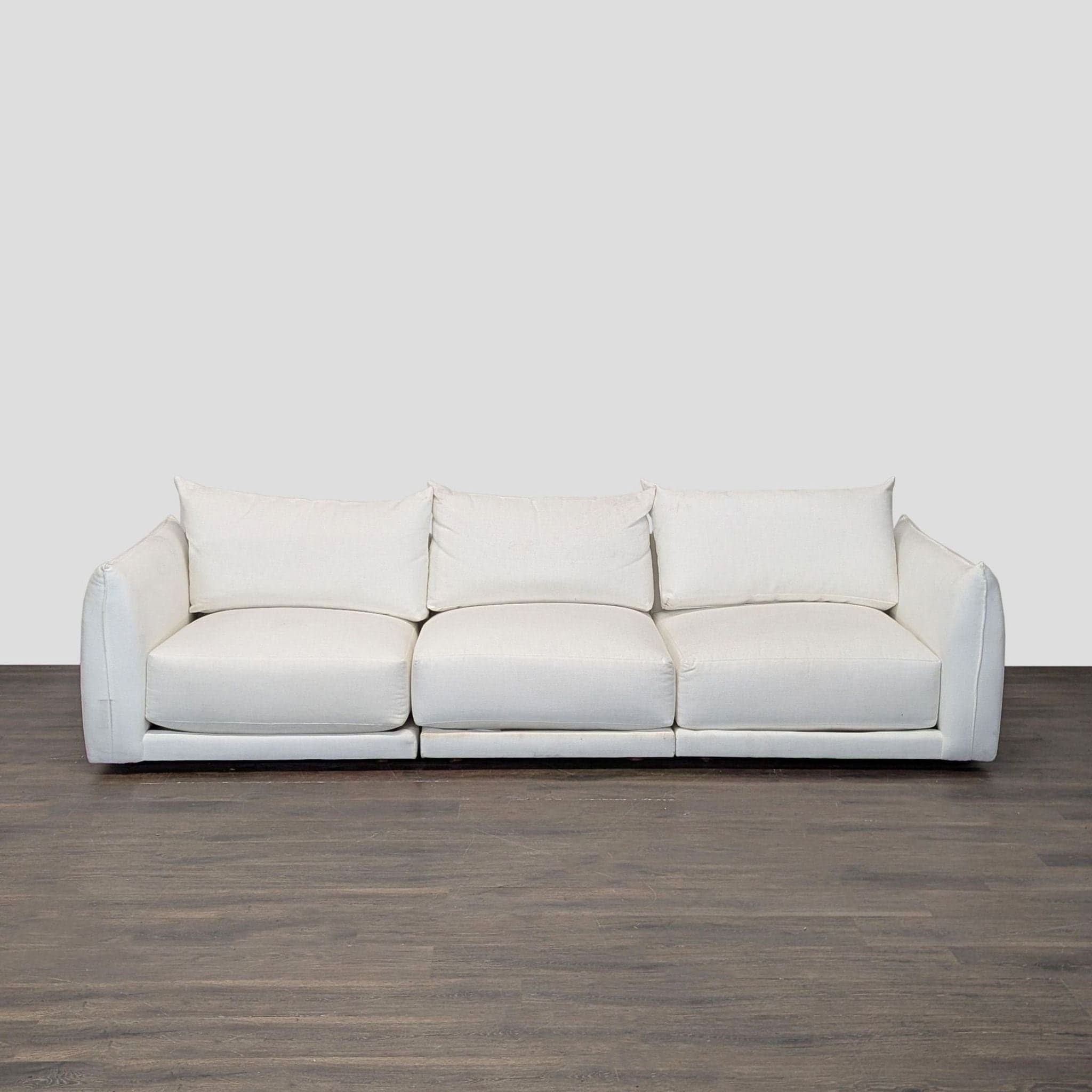 Maiden Home 3-Seat Sofa in White Upholstery