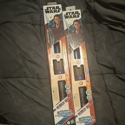 Hasbro Star Wars Lightsaber Forge Jedi Master Sol Toy Set Blue Yellow