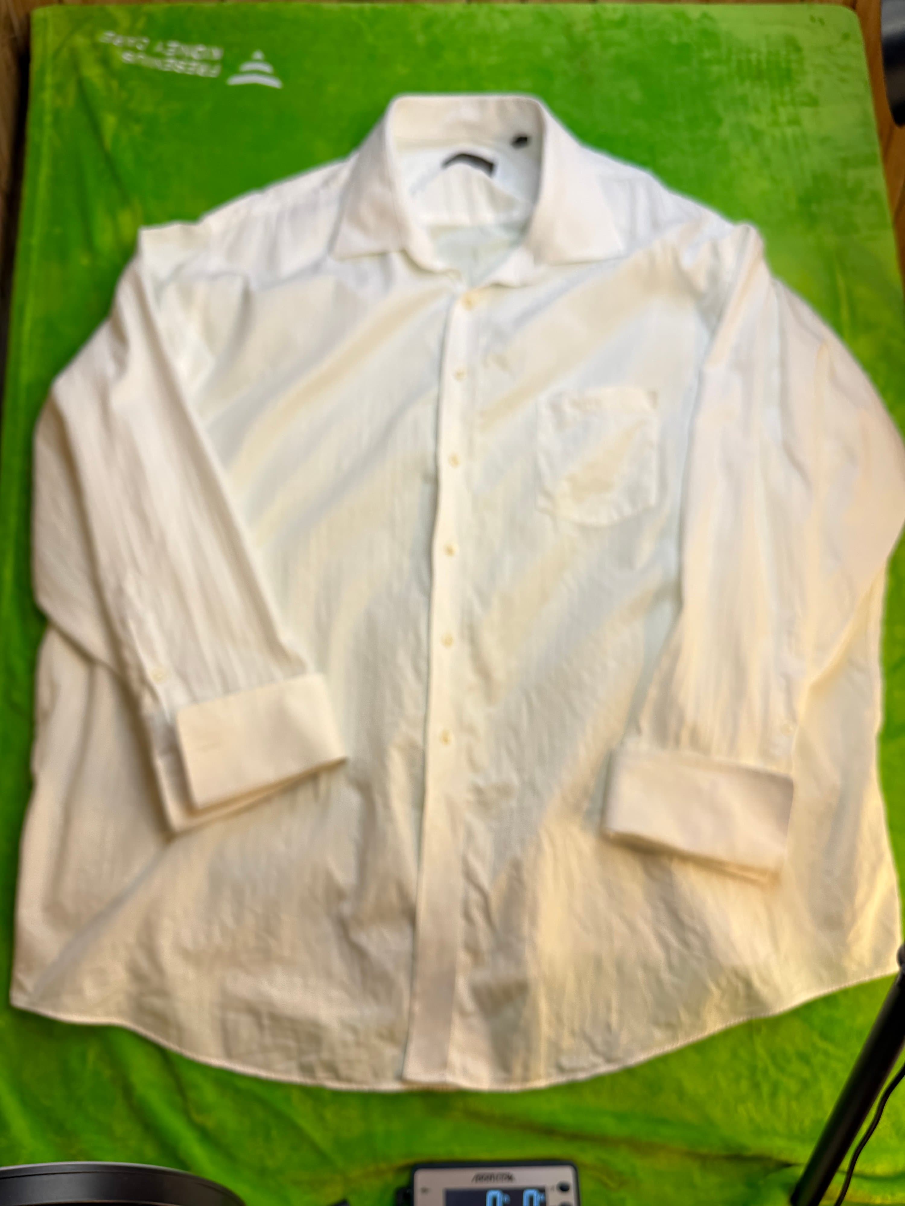 Donald J Trump Signature Collection Dress Shirt 20/34-35 BIG White Stripe