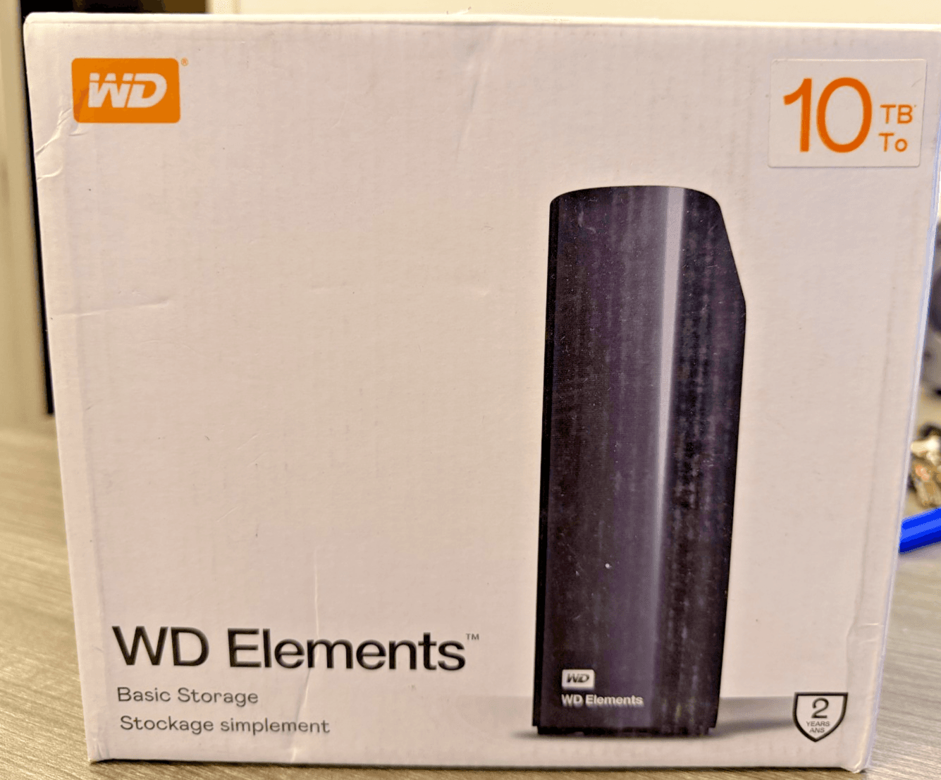 WD Elements 10TB Desktop External Hard Drive USB 3.0 Open Box