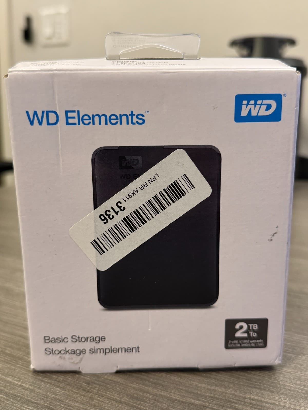 Western Digital Elements 2TB, USB 3.0, 2.5" External Hard Disc Drive - Black...