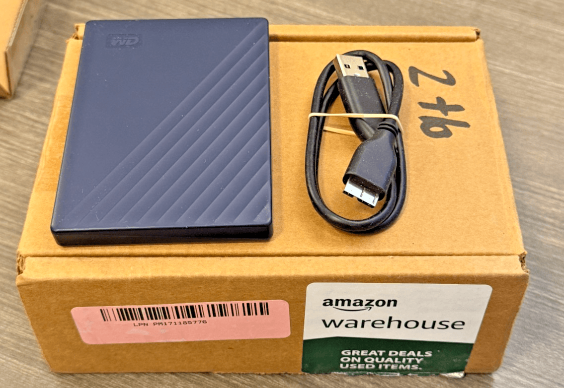 WD My Passport for Mac 2TB Portable External Hard Drive USB Open Box w/ Cable