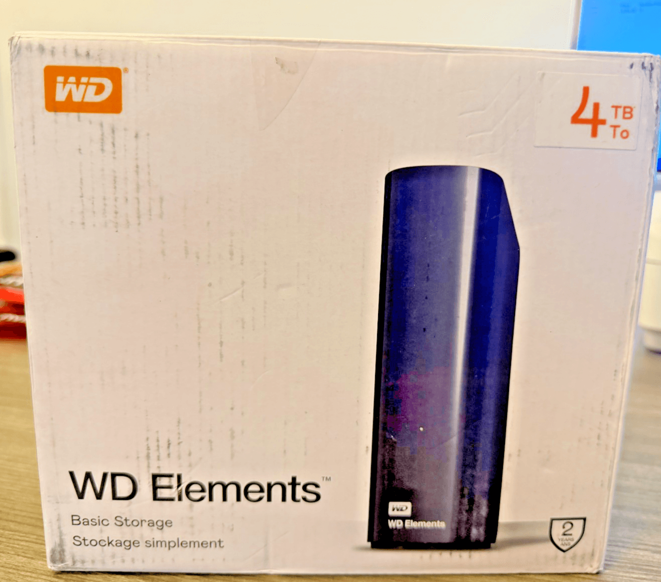 WD Elements 4TB External Desktop Hard Drive USB 3.0 Basic Storage Open Box