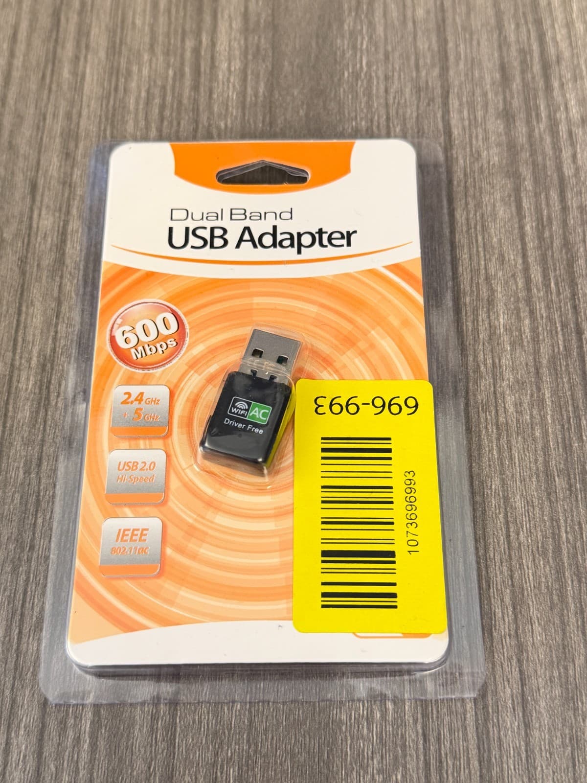 Dual Band 600Mbps USB WiFi Adapter 2.4G 5G Wireless AC USB 2.0