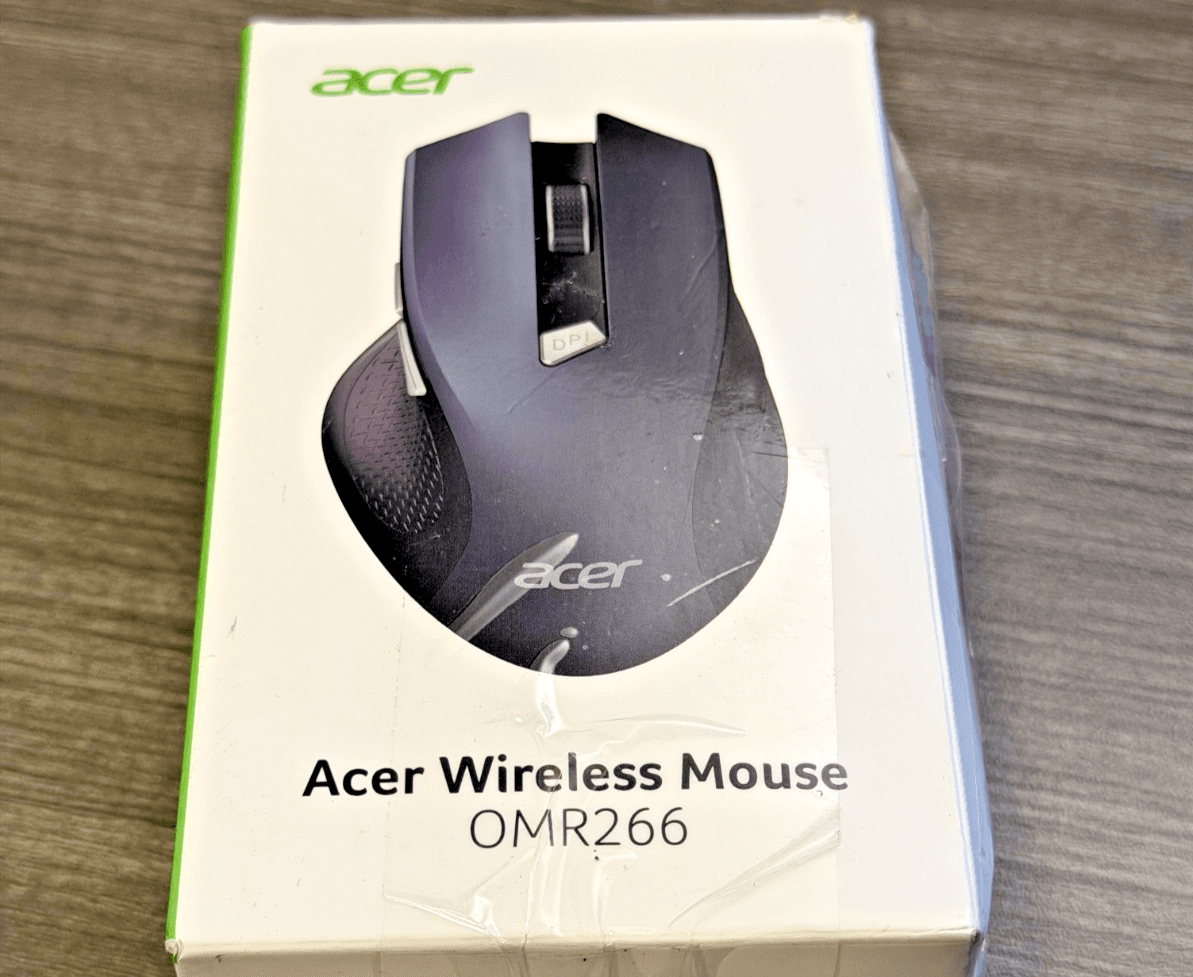 Acer OMR266 Wireless Mouse 2.4GHz USB Receiver Adjustable DPI Open Box