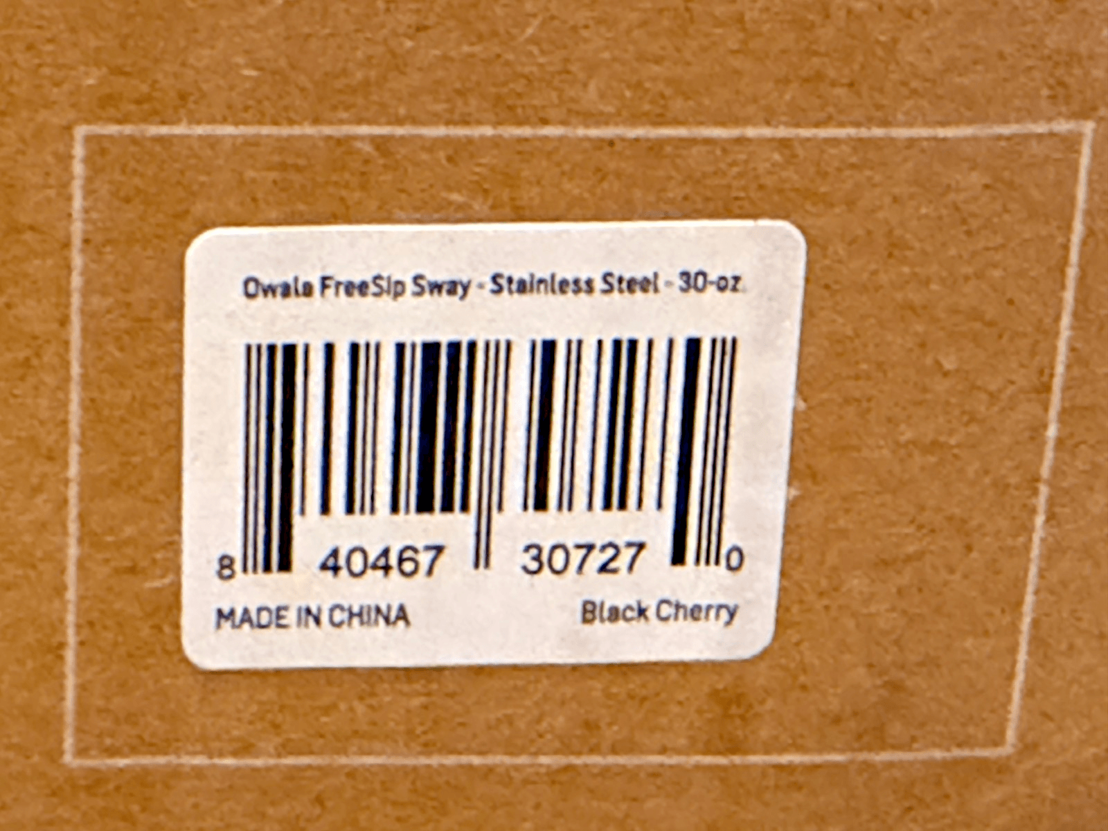 Owala FreeSip Sway 30oz Stainless Steel Water Bottle Black Cherry New