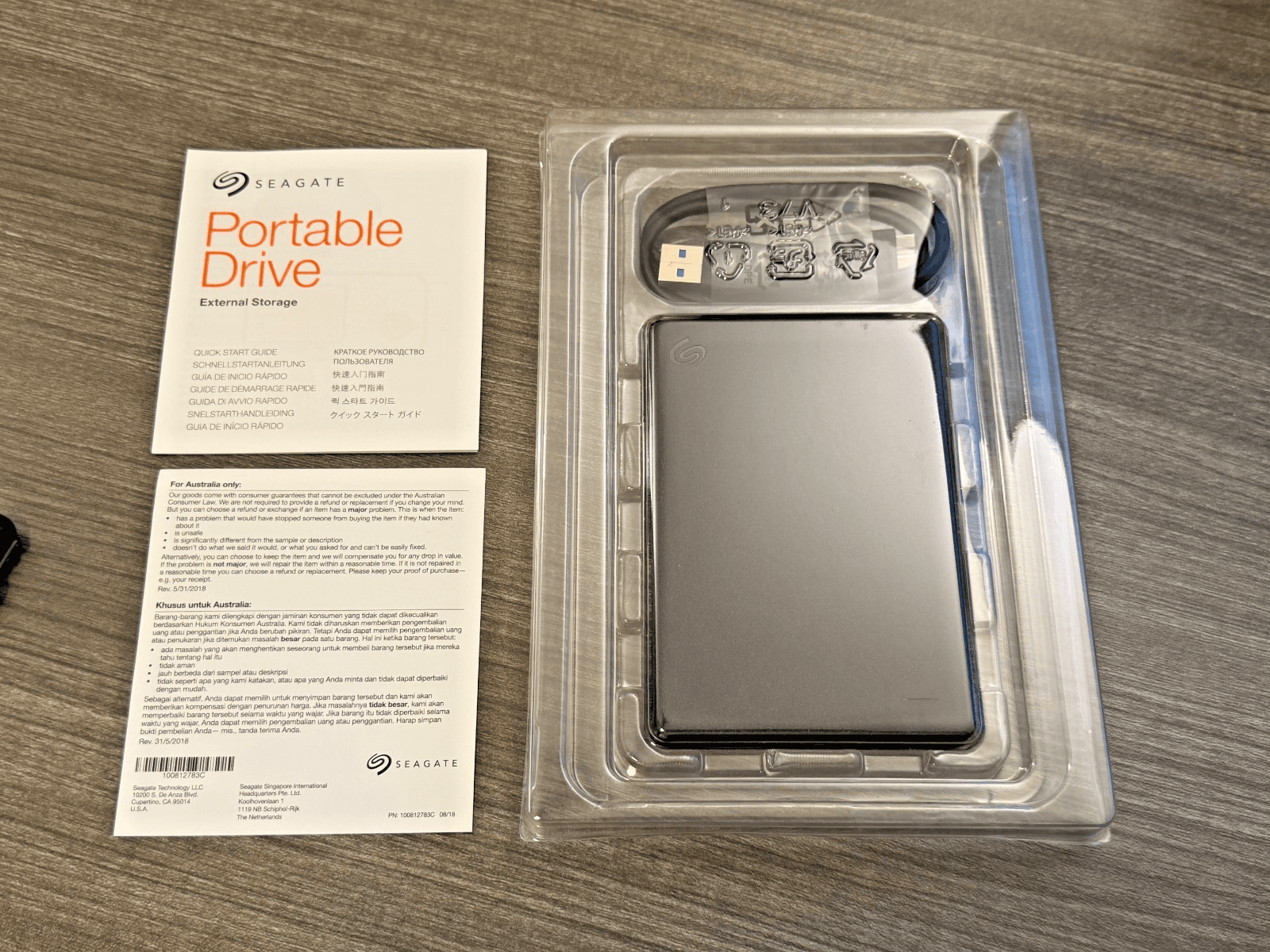Seagate Portable Drive 2TB External Hard Drive USB 3.0 Open Box w/ Cable