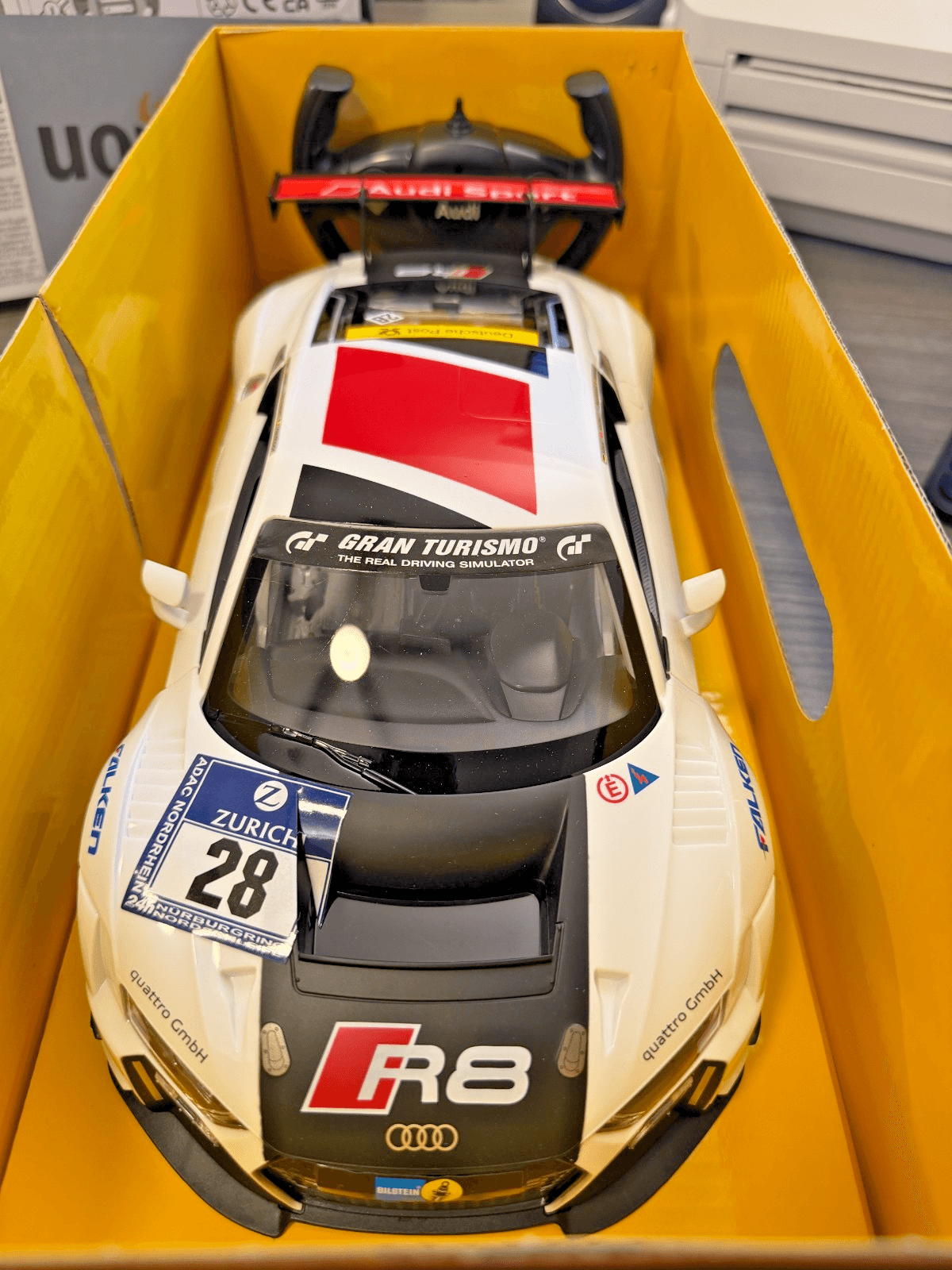 Rastar Audi R8 LMS Gran Turismo 1:14 RC Car w Remote White New
