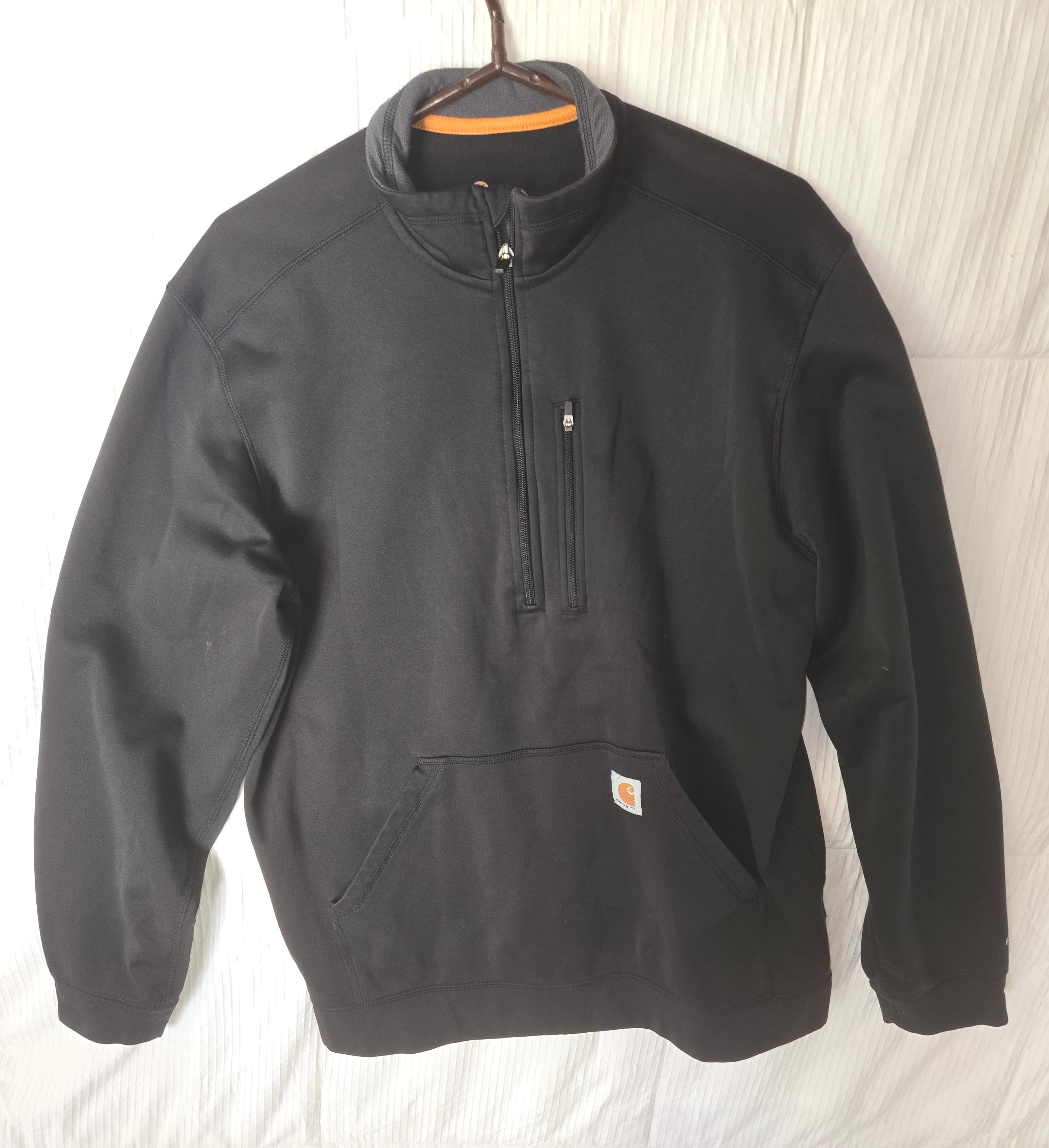 Carhartt Men's Relaxed Fit Quarter-Zip Sweatshirt Large