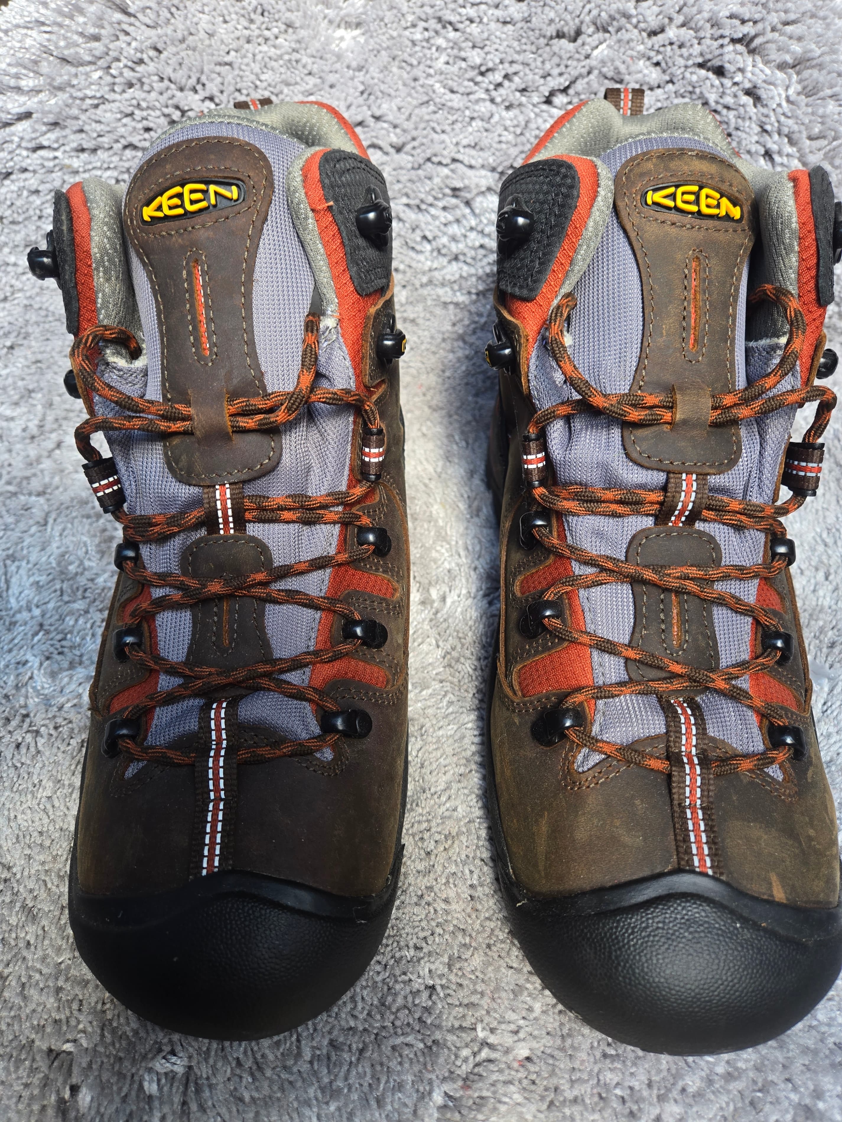 KEEN Men's Waterproof Hiking Boots Brown/Orange
