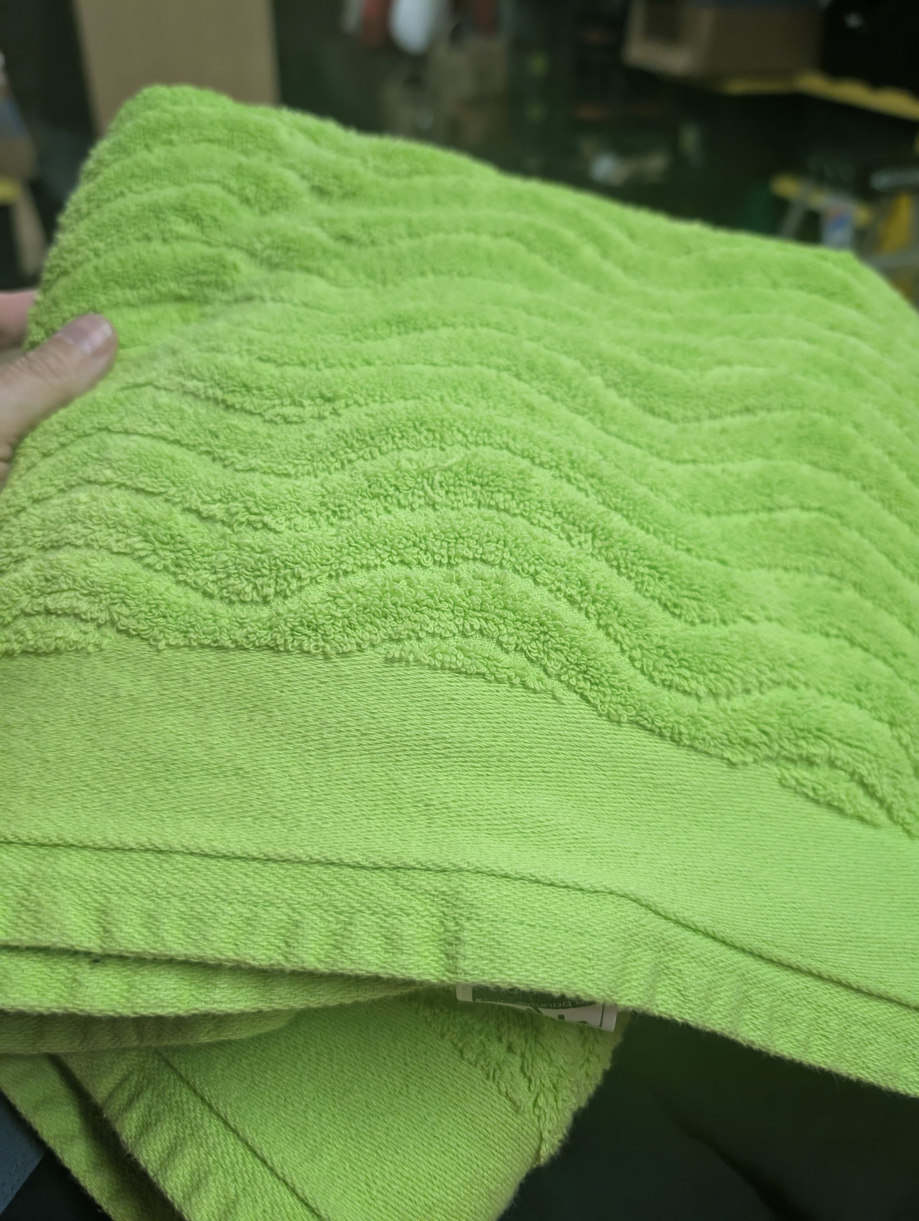 Set of 2 No Boundaries Green Cotton Towel