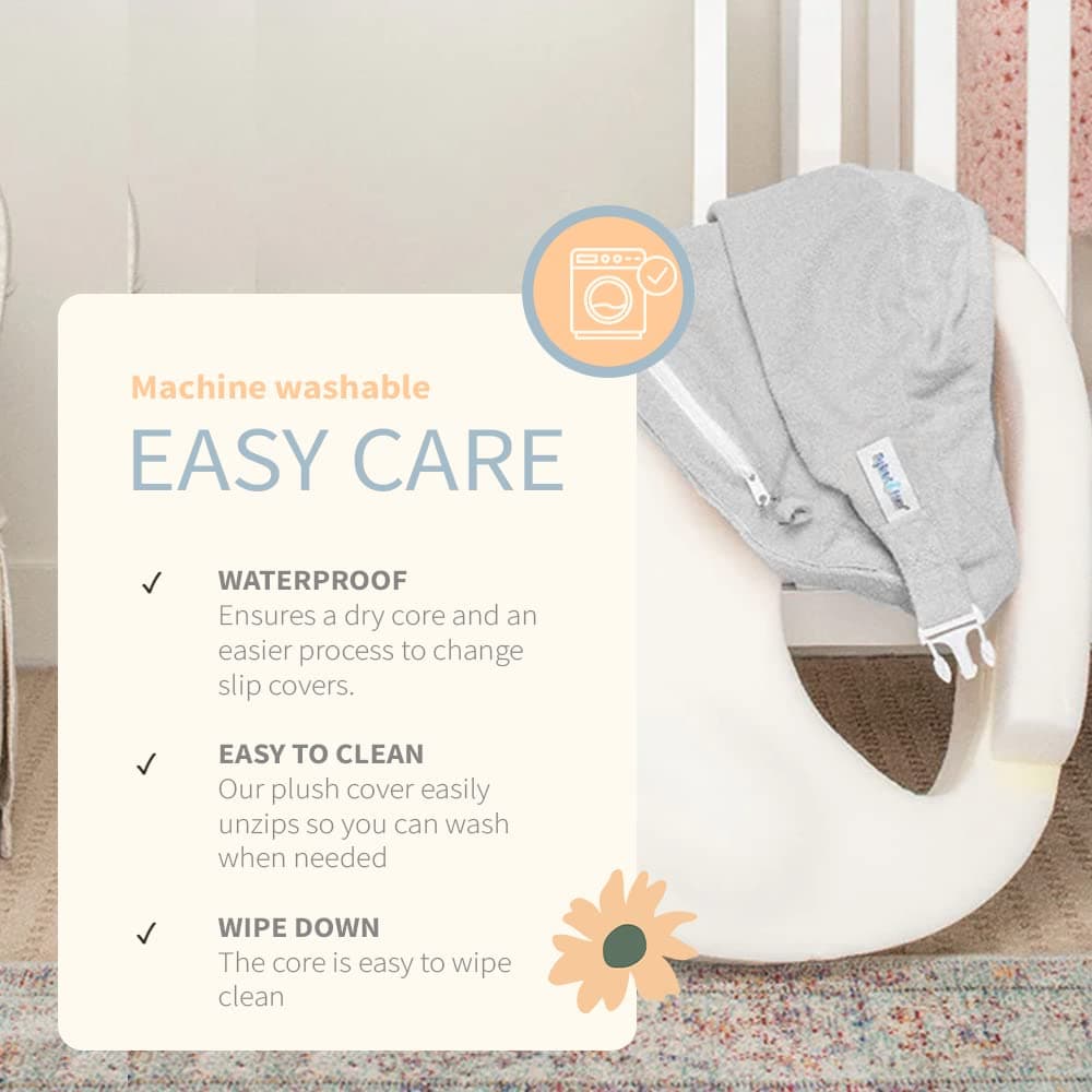 My Brest Friend Nursing Pillow Slipcover Gray