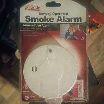 New Kidde Battery Operated Smoke Alarm with Battery - Model i9030