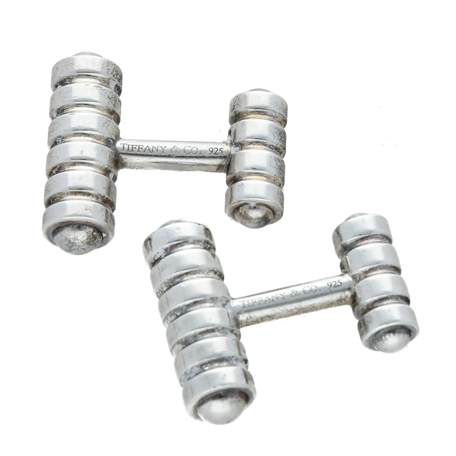 Tiffany & Co. Sterling Silver Paloma Picasso Groove Cufflinks