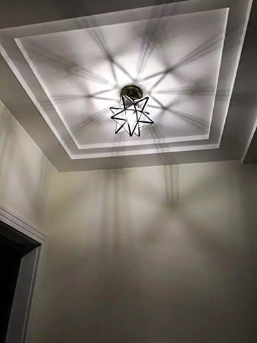 Moravian Star Flush Mount Ceiling Light Fixture