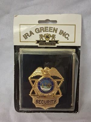 Vtg IRA Green Inc. Security Badge Pin State Of Florida
