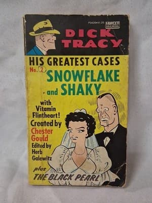 Dick Tracy: His Greatest Cases No. 2 Snowflake And Shaky- PB First Printing 1975