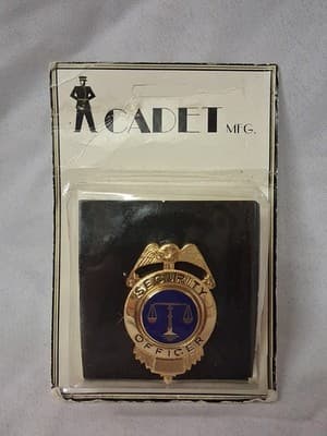 Cadet MFG. Security Officer Badge Pin.