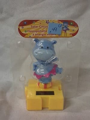 Solar Power Dancer Circus Hippo Bobble Toy