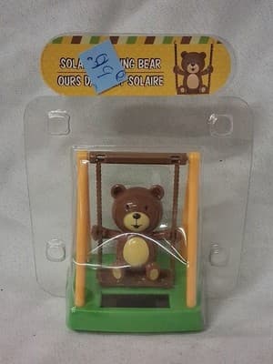 Solar Powered Dancing Figure- Swinging Bear- NEW