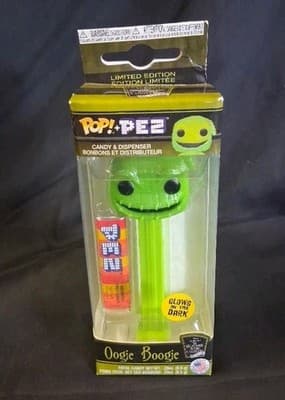 Funko Pop Pez Oogie Boogie Disney Nightmare Before Christmas Glows in the Dark.