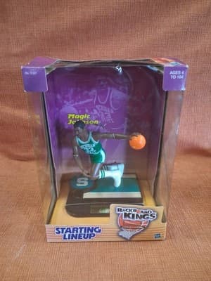 Hasbro Starting Lineup Backboard Kings Magic Johnson Basketball Action Figure