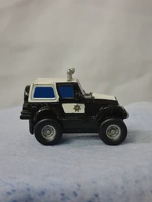 Rare- Micro Machines, Hasbro, Police Jeep Wrangler