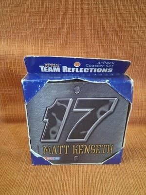 NASCAR Matt Kenseth #17 Coaster Set 4-Pack XPRES Team Reflections 2001 NEW
