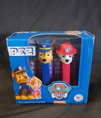 PEZ Paw Patrol ~ Chase and Marshall ~ Twin Pack ~ NIP