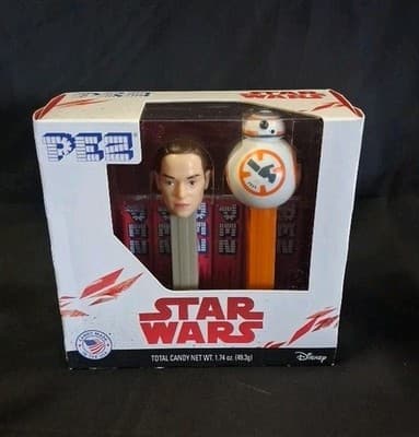 Disney Star Wars Pez Dispenser Set Rey & BB-8 The Force Awakens Sealed