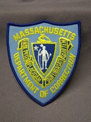 MASSACHUSETTS DEPARTMENT OF CORRECTION PATCH UNUSED