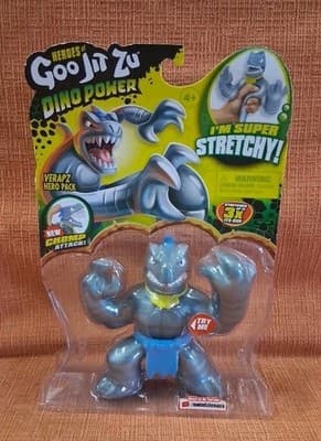 NEW Heroes of Goo Jit Zu Dino Power Action Figure Verapz The Velociraptor Rare