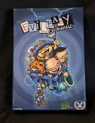 Evil Baby Orphanage Card Game (Wyrd Miniatures) Lot With Fate Deck & Crayon Deck