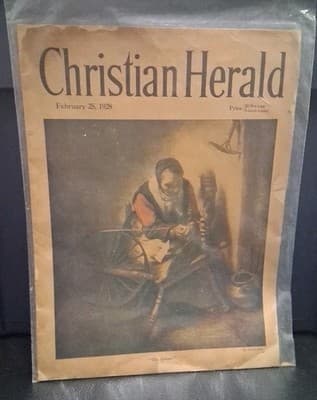 Christian Herald February 1928 "The Spinner"