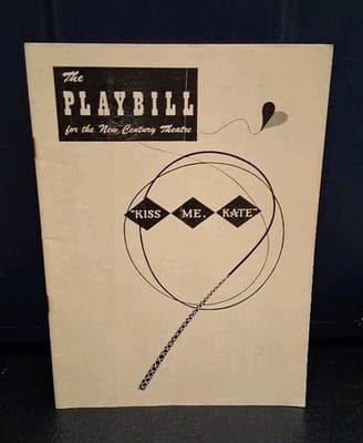 1950 Playbill Kiss Me Kate New Century Theatre Broadway Week of July 24
