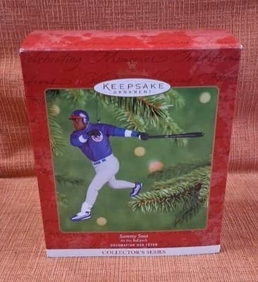 Hallmark Keepsake Ornament, At The Ballpark, Sammy Sosa, #6 in Series, 2001