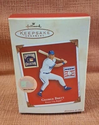 KC Royals Baseball GEORGE BRETT Hallmark Cooperstown Collection Ornament 2002