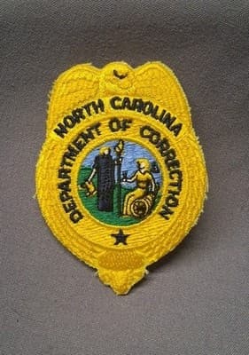 North Carolina Department Of Correction Patch 2-1/2" x 3-1/2"