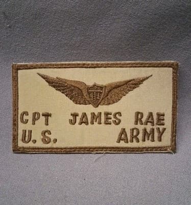 Cpt James Rae U.S. Army Patch