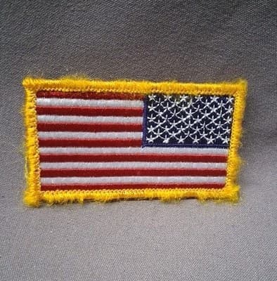 USA AMERICAN FLAG Reverse TACTICAL BADGE FULL COLOR HOOK & LOOP PATCH Uniform