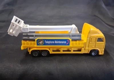 Hot Wheels Telephone Maintenance China 1996 Bucket Truck Yellow Loose