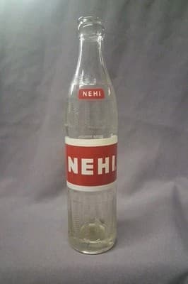 1960 NEHI Beverages Nehi Bottling Cordele Ga 9 1/2" ACL 10 Oz Soda Bottle