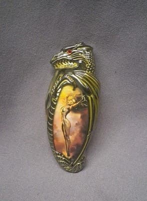 Franklin Mint Knightstone Collection Dragon Fantasy Knife Goddess Of Temptation