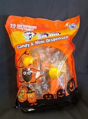 Pez Halloween Party Bag Set Of 12 Dispensers With Candy Collectible Nostalgic