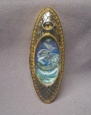 RARE Collectible Ornate Dragon Clasp Folder Knife