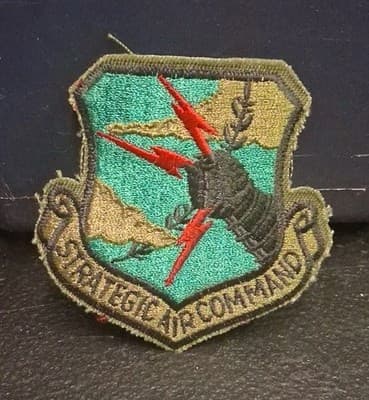 VINTAGE USAF STRATEGIC AIR COMMAND SUBDUED PATCH UNITED STATES AIR FORCE