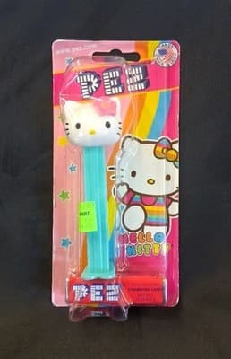Retired Turquoise Hawaiian Hello Kitty Sanrio Pez Dispenser New Sealed Package