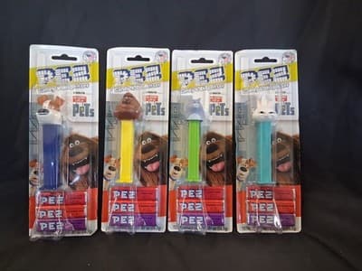 PEZ Candy & Dispensers Set of 4 “Secret life of pets”