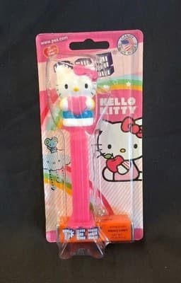 HELLO KITTY PINK BOW PEZ DISPENSER Sealed Candy Maybe expired