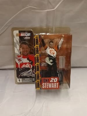 McFarlane Nascar Home Depot #20 Tony Stewart 6.5"in Figure Hands Raised Victory